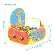 Load image into Gallery viewer, SOONHUA Kid Ball Pit with Basketball Hoop, Extra Large Foldable Ball Ocean Pool Play Tent Pop Up for 1-6 Years Child Toddler (Balls Not Included)
