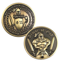 Premium Armor of God - Ephesians 6:11-3D Commemorative Challenge Coin Collector's Medallion