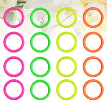Load image into Gallery viewer, NUOBESTY 24pcs Colorful Toss Rings Plastic Ring Toss Game for Kids Adults Home Outdoor Random Color
