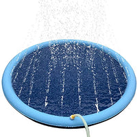 N\C Summer Dog Toys, Splashing Sprinkler Pads, Padded Pet Pools for Dogs, Interactive Outdoor Play Pads