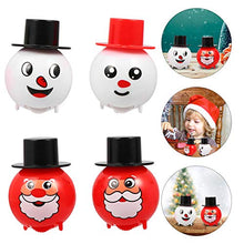 Load image into Gallery viewer, NUOBESTY 4pcs Christmas Wind-up Toys Funny Santa Snowman Clockwork Toys Xmas Bag Fillers Christmas Party Favors
