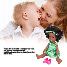 Load image into Gallery viewer, Comfortable African Black Girl Doll,(Q14-156 green leaf oblique shoulder skirt)
