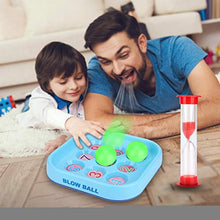 Load image into Gallery viewer, ABS Children&#39;s Desktop Toys Brand-New Blow Ball Game Parent-Child Portable with Hourglass for Improving Children&#39;s Hand and Eye Ability
