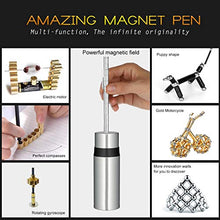 Load image into Gallery viewer, asuku Magnetic Sculpture Building Toys Building Blocks, Eliminate Pressure Fidget Gadgets, Relieving Stress Boredom ADHD Autism, Office and Home Decoration,Creative Magnetic Pen (Silvery)
