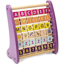Load image into Gallery viewer, IMG Deluxe Wooden Alpha Abacus with Carrying Bag - Includes Numbers and Letters!

