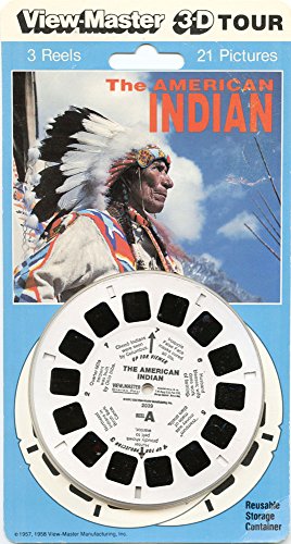 The American Indian - Classic Viewmaster - 21 3D Images - 3 reels on card NEW