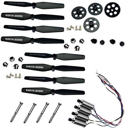 Part & Accessories Spare Parts Cover Propeller Screws Blades Guard Motor Geas for VISUO XS809W XS809HW XS809 XS809S RC Quadcopter Drone Accessories - (Color: Set-BB)