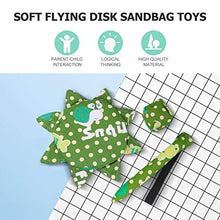 Load image into Gallery viewer, NUOBESTY Kids Hand Toss Games Bean Bags Toy Flying Disc Tail Toy Canvas Cotton Flying Disk Parent Child Interactive Playthings for Outdoor Sports Green
