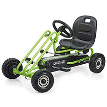 Load image into Gallery viewer, Hauck Lightning - Pedal Go Kart | Pedal Car | Ride On Toys For Boys &amp; Girls With Ergonomic Adjustable Seat &amp; Sharp Handling - Race Green
