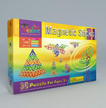 Load image into Gallery viewer, Veatree 160pcs Magnetic Toys Upgraded 2.28 inches, Magnet Sticks Educational Toys STEM Toys Set 3D Puzzle for Kids and Adult
