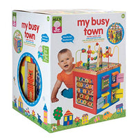 Alex Discover My Busy Town Wooden Activity Cube Kids Art and Craft Activity