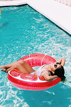 Load image into Gallery viewer, Pink Grapefruit Glitter Pool Float by Coconut Float  Giant Inflatable Raft  Durable Long Lasting 3.5 Foot Lounge Tube and Water Toy  Colorful Decoration for Summer Parties, Events  Ages 8+ Years
