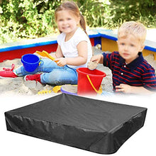 Load image into Gallery viewer, Sandbox Cover, Green Square Protective Cover with Drawstring for Sandpit, Toys, Swimming Pool and Furniture, Square Pool Cover (Color : Black, Size : 150x150cm)
