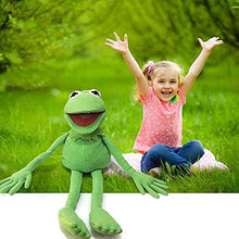 Load image into Gallery viewer, Kermit Frog Puppet, Soft Hand Frog Puppet Stuffed Plush Toy with 50 Pcs Kermit Frog Stickers, Gift Ideas for Christmas/ Birthday for Boys and Girls - 27 Inches
