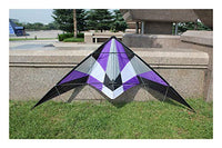 XIBEI Stunt Kite,70 inch Dual Line Colorful Kites,Delta Kite for Adults Outdoor Fun Sports,with Handle and Line,Suitable for Kids Adults and Beginners Kites (Color : Purple)