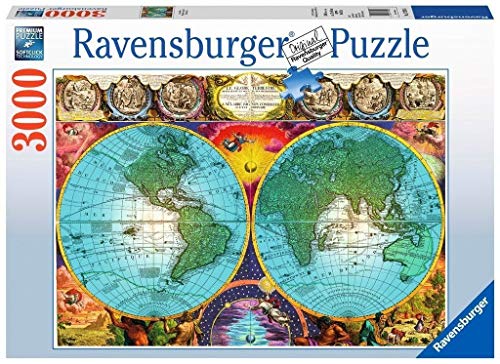 Ravensburger Antique Map Puzzle 3000 Piece Jigsaw Puzzle For Adults â?? Softclick Technology Means P