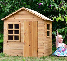 Load image into Gallery viewer, Evermeadow Wooden Playhouse | Garden Games | 51&quot; H x 41&quot; W x 38&quot; D (Playhouse)
