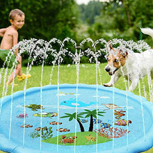 Load image into Gallery viewer, jojofuny Water Play Sprinklers &amp; Play Mat 67 Inflatable Outdoor Water Toys Wading Pool pad for Toddlers Children Boys Girls Playing
