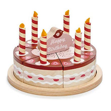Load image into Gallery viewer, Tender Leaf Toys - Pretend Food Play Birthday Cake - (Chocolate Birthday Cake)
