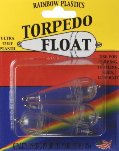Rainbow Plastics Torpedo Bubble Sz 1/4Oz Clr 3P Fishing Products