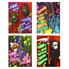 Load image into Gallery viewer, 28 Halloween Craft Invitations Cards with Glow in the Dark Sticks for Kids Trick or Treat Party Gift Away, School Classroom Hangout Greeting.
