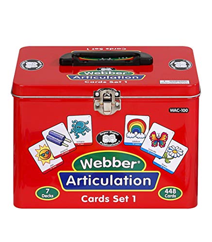Super Duper Publications Set of 7 Webber Articulation Card Decks (Combo Set 1) Educational Learning Resource for Children