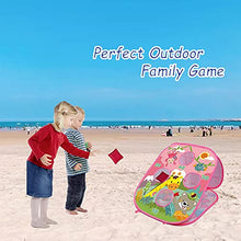 Load image into Gallery viewer, Bean Bag Toss Game Outdoor Toys for Kids ages 4-8, Outdoor Games Kids Toys for Backyard 3 in 1 Foldable Cornhole Board Outdoor Toys for Toddlers, Family Party Toy Gift for Girls Boys (Upgrade Version)
