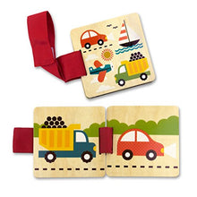 Load image into Gallery viewer, Petit Collage Wood Stroller Book, Things That Go
