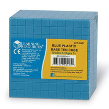 Load image into Gallery viewer, Learning Resources Blue Plastic Base Ten Cube
