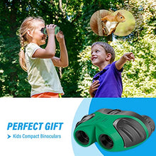 Load image into Gallery viewer, Easter Gifts for 3-12 Years Old Boys, VNVDFLM Compact 8x21 Shock Proof Green Binoculars for Bird Watching Kids Telescope for Teens Toys for 5-10 Years Old Girls (Green)
