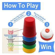 Load image into Gallery viewer, Vinciph Quick Cups Games for Kids Intellectual Flying Stack Cups,Stacking Cups Games Parent-Child Interactive Game with 24 Picture Cards, 30 Cups
