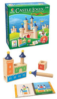 SmartGames Castle Logix Wooden Cognitive Skill-Building Puzzle Game featuring 48 Playful Challenges for Ages 3+