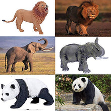 Load image into Gallery viewer, Safari Animals Figures Toys, Realistic Jumbo Wild Zoo Animals Figurines Large Plastic African Jungle Animals Playset with Elephant, Giraffe, Lion, Tiger, Gorilla for Kids Toddlers, 12 Piece Gift Set
