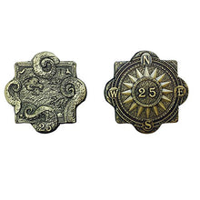 Load image into Gallery viewer, Pirate Variety Set of 10 (Plated Metal Novelty) Adventure Coins for RPG LARP DND Pathfinder Treasure Booty
