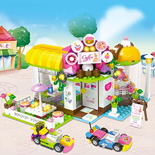 Load image into Gallery viewer, Friends Building Blocks Set Caf House Building Kit Baking Toy for Girls, Featuring 2 Cars and Portable Box, STEM Learning and Roleplay, Christmas, Holiday or Birthday Gift Playset for Kids Girls 6-12
