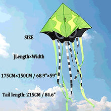Load image into Gallery viewer, ZANZAN Giant Sea Monster Kite with Tail,Easy to Assemble Kite for Adults Kids Without Kite String,Perfect for Outdoor Activities-6 Colors (Color : Green)
