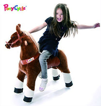 Load image into Gallery viewer, Smart Gear Pony Cycle Chocolate, Light Brown, or Brown Horse Riding Toy: 2 Sizes: World&#39;s First Simulated Riding Toy for Kids Age 4-9 Years Ponycycle Ride-on Medium
