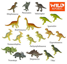 Load image into Gallery viewer, Wild Republic Dinosaur Animal Figurines Tube, Dinosaur Toys, T Rex, Triceratops, Velociraptor, Dilophosaurus, Stegosaurus, Brachiosaurus and More
