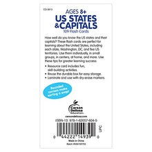 Load image into Gallery viewer, Carson Dellosa | Us States And Capitals Flash Cards | Ages 8+, 109ct
