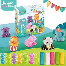 Load image into Gallery viewer, Color Dough Toys Jungle Carnival with Color Dough Set Creations Tools for Kid with Animals
