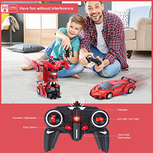 Load image into Gallery viewer, Subao Remote Control Car Kids Transform Robot RC Cars 2.4GHz RC Robot Car with One-Button Deformation 360 Rotating and Drifting Remote Car Toys for Boys Girls Age 4-7 8-12 Birthday Xmas Gift (Red)
