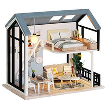 Load image into Gallery viewer, Spilay DIY Dollhouse Miniature with Wooden Furniture,DIY Dollhouse Kit with Dust Proof and Music Movement,1:24 Scale Creative Room Gift Idea for Adult Friend Lover(Meet Happiness)
