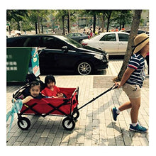Load image into Gallery viewer, Outdoor Camping Car Supermarket Fishing Shopping Portable Trolley Home Four-Wheel Folding Shopping Cart (Color : C)
