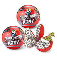 5 Surprise Dino Strike Series 3 - Dino Strike Hunt Capsules by ZURU (2 Pack) Mystery Collectible Mini Dinosaur Toys