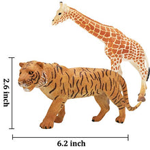 Load image into Gallery viewer, Safari Animals Figures Toys 20 Piece, Realistic Plastic Animals Figurines, African Zoo Wild Jungle Animals Playset with Elephant, Giraffe, Lion, Tiger for Kids Party Supplies Cake Topper
