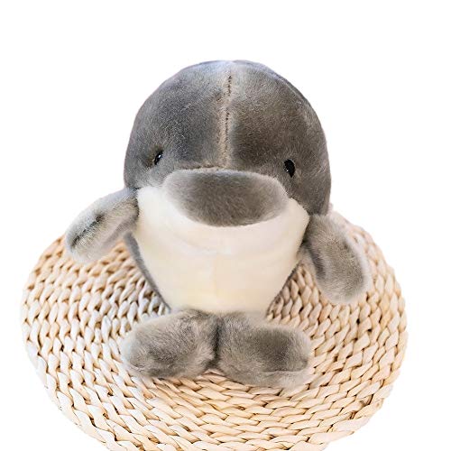 Mini Stuffed Forest Animal Plush Toys | Bedtime Stuffed Animals Cute Plush Toy Gifts for Girls Boys Kids (Dolphin Gray,9inch/23cm)