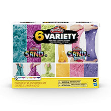 Load image into Gallery viewer, Play-Doh Sand Variety 6-Pack of Play-Doh Sand and Shimmer Stretch Compounds for Kids 3 Years and Up, 4-Ounce Cans, Assorted Colors, Non-Toxic
