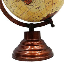 Load image into Gallery viewer, 13&quot; Decorative Rotating Globe Beige Ocean World Geography Earth Home Decor - Perfect for Home, Office &amp; Classroom by Globes Hub
