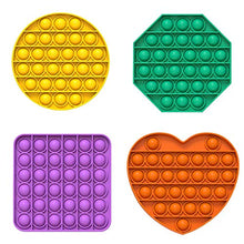Load image into Gallery viewer, Boxgear Fidget Pack Pop Pop, 4pcs Pop Up Fidget Toys for Kids and Adults, Stress Relief Fidgets, Anti Stress Squeeze Toys (Yellow+Orange+Purple+Green)
