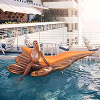 CNPOP Inflatable Butterfly Wing Floating Row, Super Large Inflatable Floating Bed, Foldable Outdoor Swimming and Lying Raft, Can Bear 100kg, Suitable for Beach Sunbathing Swimming Pool (lk)